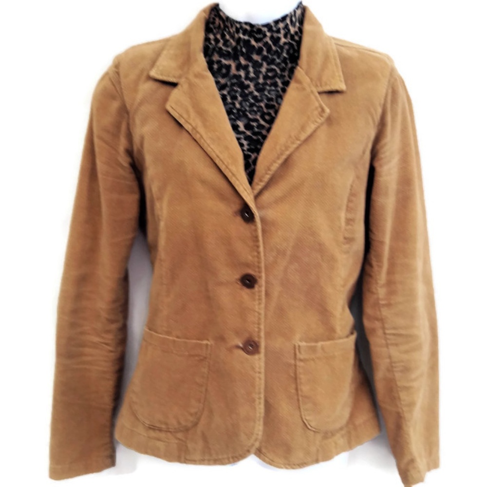Rapsodia Argentina Blazer Texture Vintage Camel Three Button Closure Western 2 - Picture 1 of 4